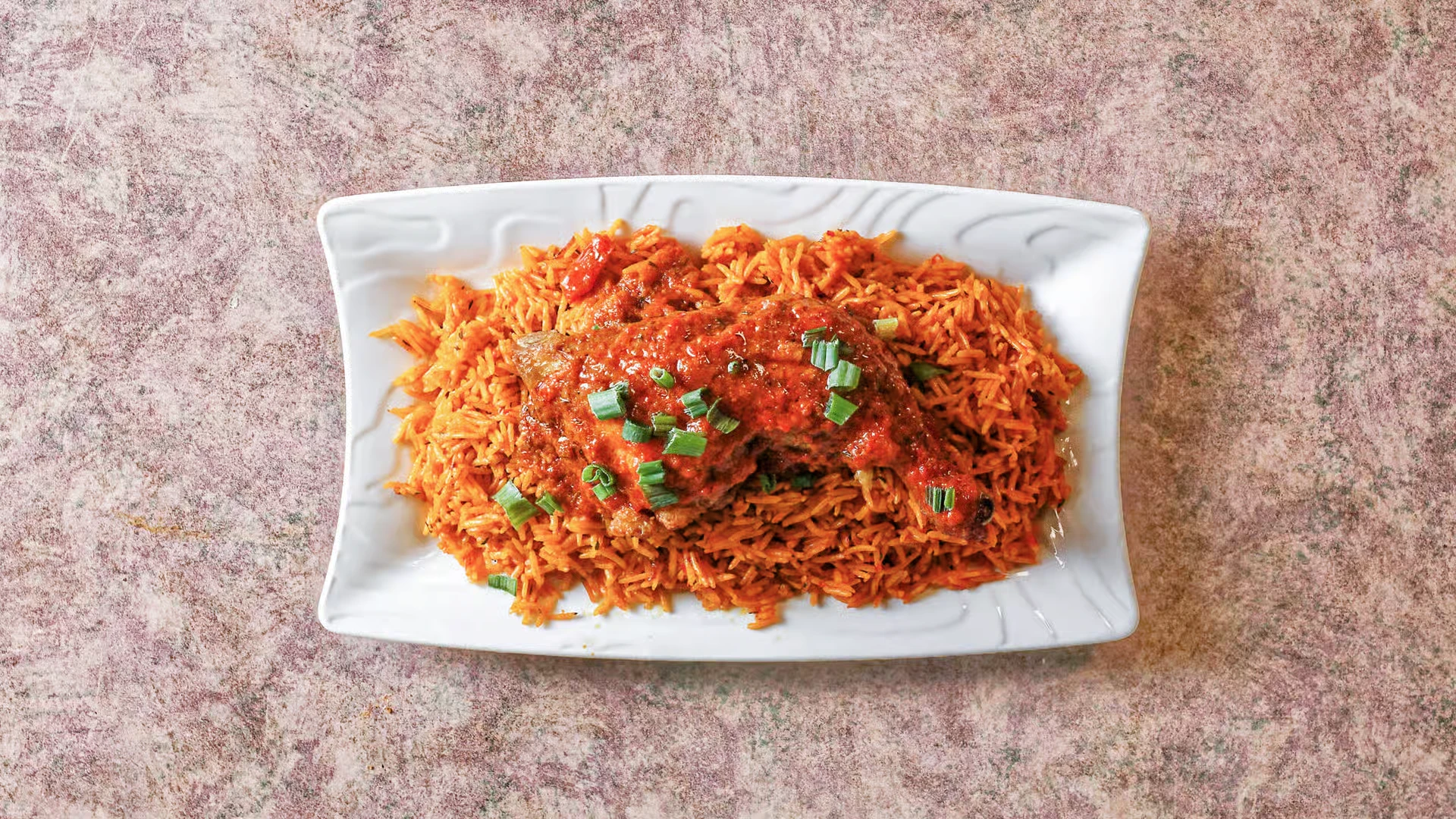 Jollof Rice - classic Nigerian-style at The Tantalizers African House